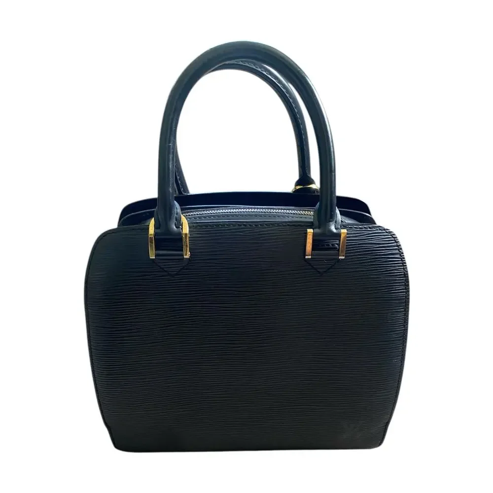 Louis Vuitton Pont Neuf Black Noir Epi Leather Handbag Purse Vintage Luxury Bag - Picture 2 of 16